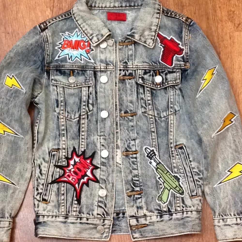 Boys Denim Jacket With Patches 🔥🔥🔥